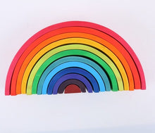 Load image into Gallery viewer, Baby Toys 12Pcs Rainbow Blocks Kids Large Creative Rainbow Building Blocks Wooden Toys for kids Montessori Educational Toy
